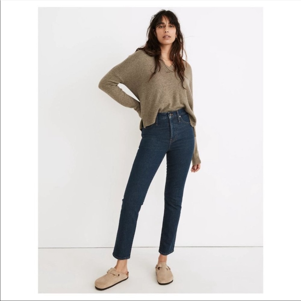 NEW 2021 Madewell The Perfect Vintage High Rise Denim Jeans in Haight Wash